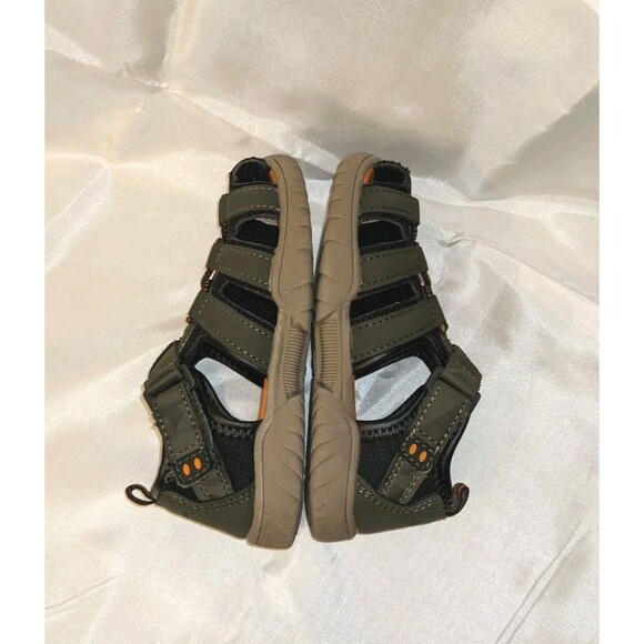 Eddie Bauer Toddler Edmund Sandals Green Size 8M Closed Toe Adventure Shoes - Picture 6 of 9